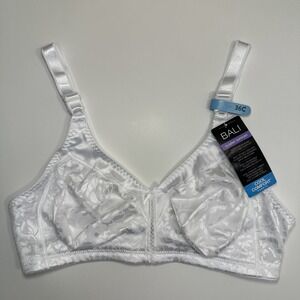 Bali Women's Double Support Spa Closure Wirefree Bra DF3372 White 36C NEW